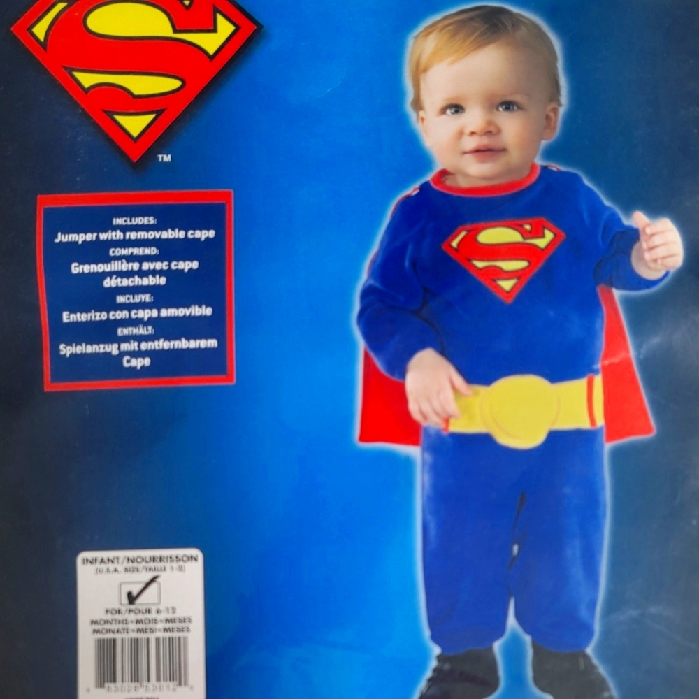 DC commics Superman Infant 6-12M Rubie's Halloween Costume